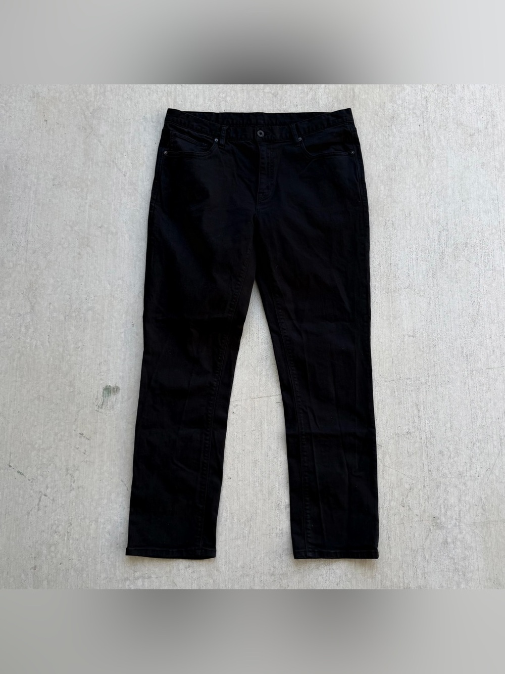 Roark HWY 133 Slim Straight Jeans 5 Pocket Men Size 36x32 Black Stretch